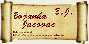 Bojanka Jačovac vizit kartica